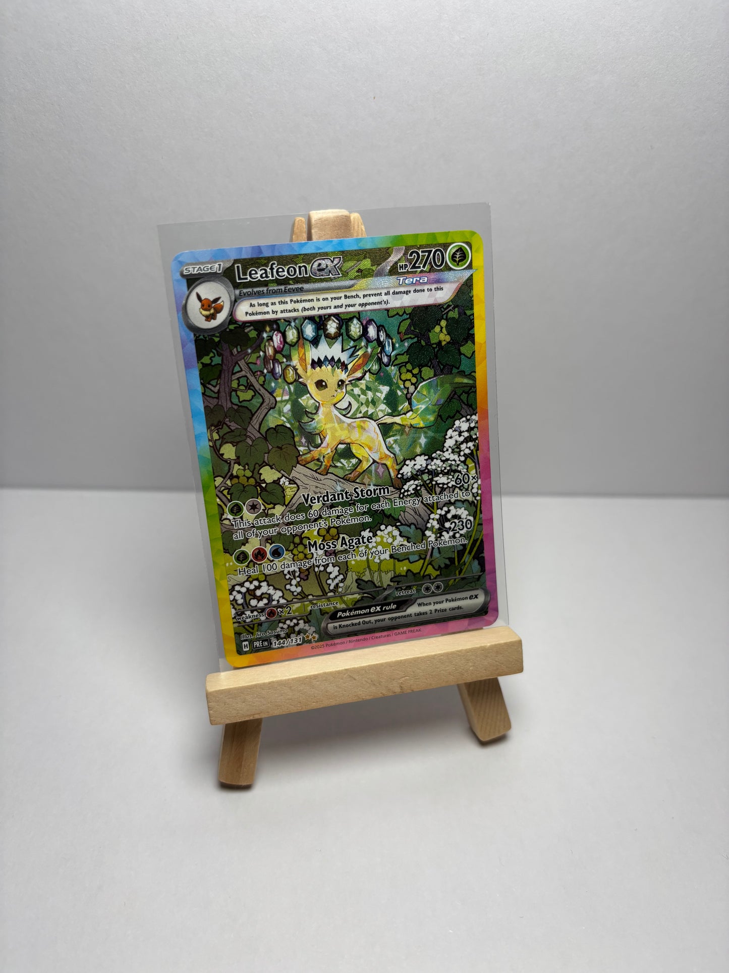 Leafeon ex #144 - Pokémon Prismatic Evolutions