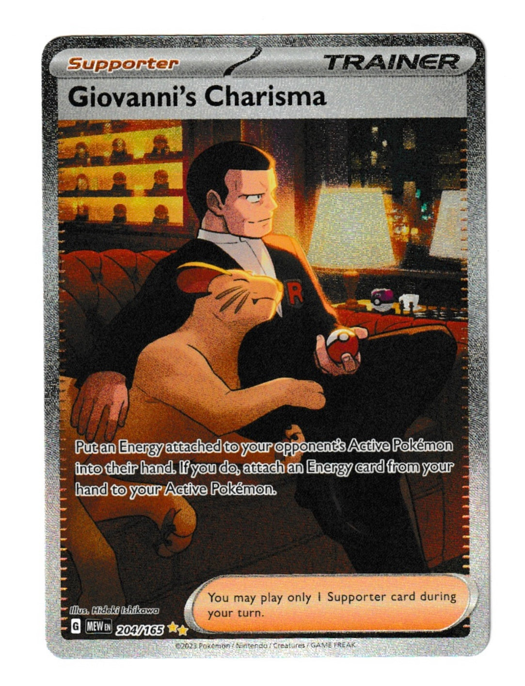 Giovanni's Charisma #204 - Pokémon Scarlet & Violet 151