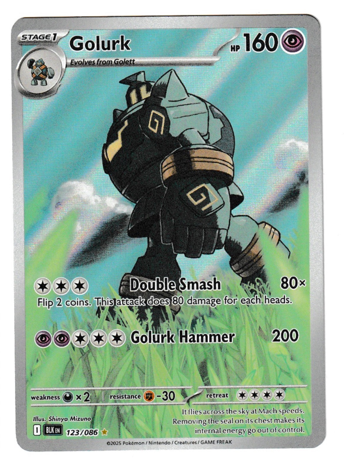 Golurk #123 - Pokémon Black Bolt