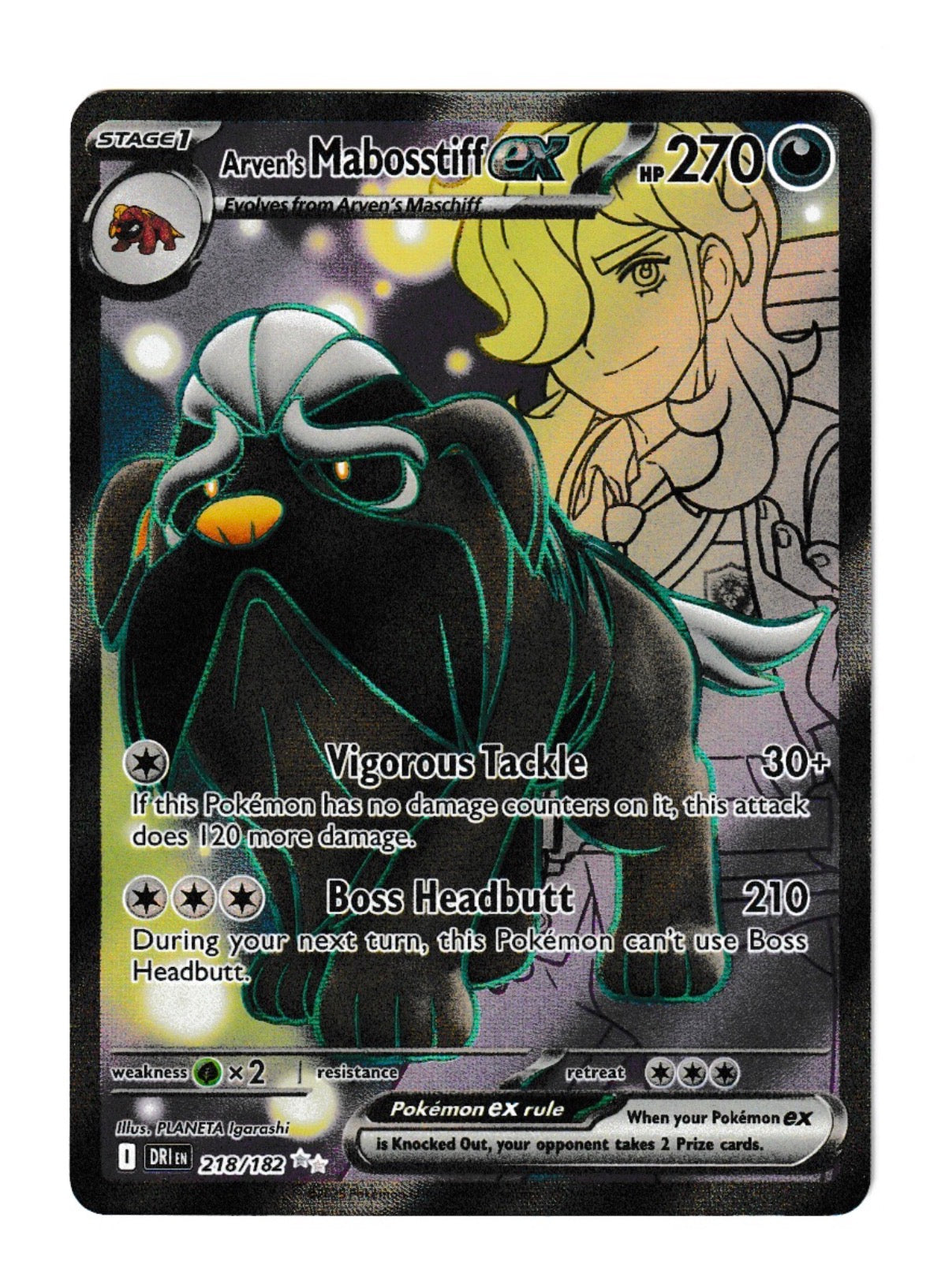 Arven's Mabosstiff ex #139 - SV10: Destined Rivals