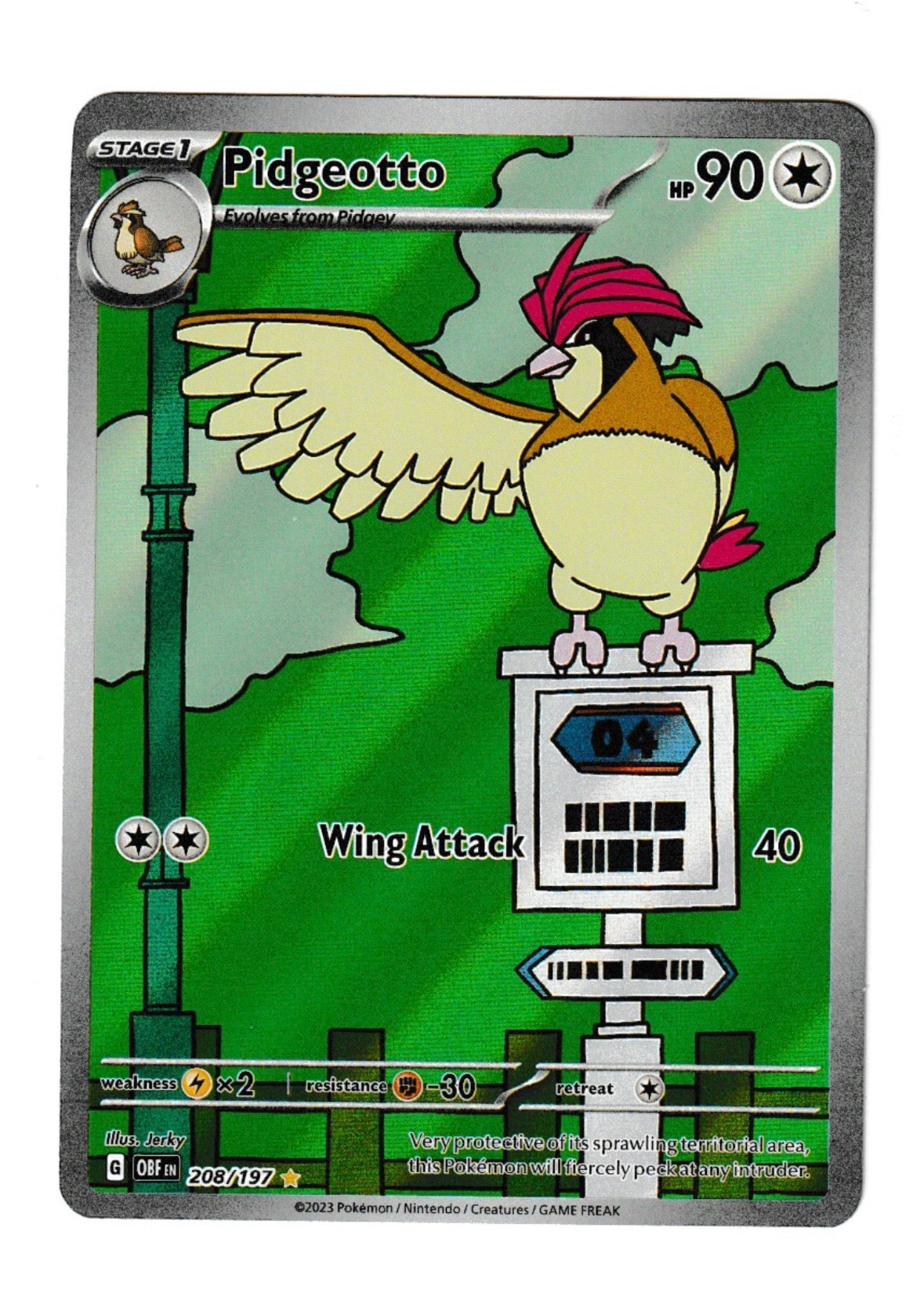Pidgeotto #208 - SV03: Obsidian Flames