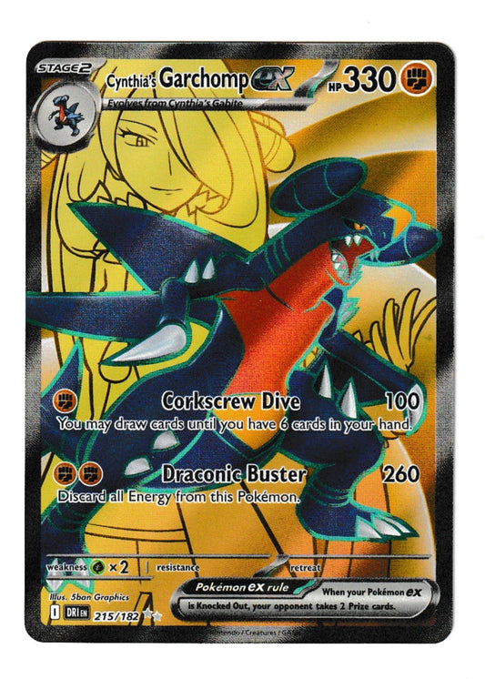 Cynthia's Garchomp ex #215 - DRI: Destined Rivals