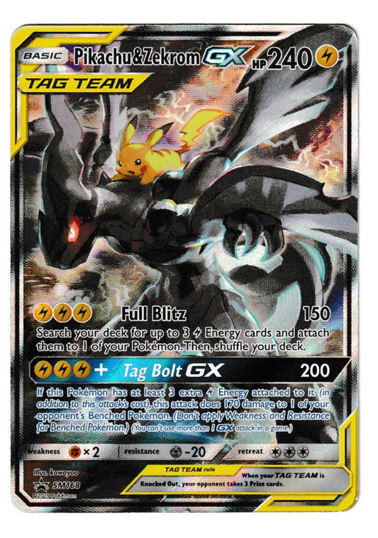 Pikachu & Zekrom GX #SM168 - Pokémon Promo