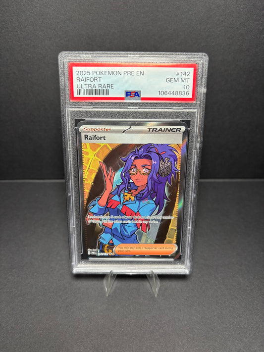 PSA 10 - Raifort #142 - Pokémon Prismatic Evolutions