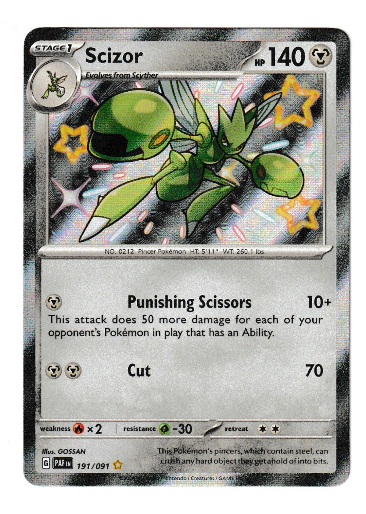 Scizor #191 - Pokémon Paldean Fates