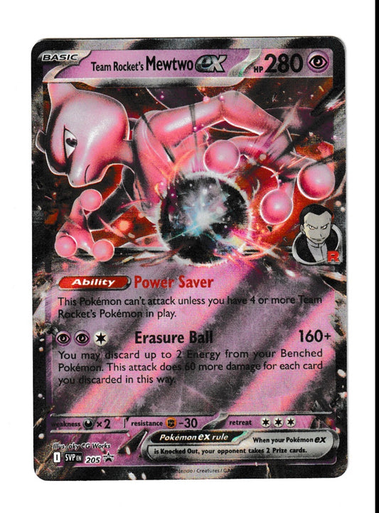 Team Rocket's Mewtwo ex #205 - Scarlet & Violet Promo Cards