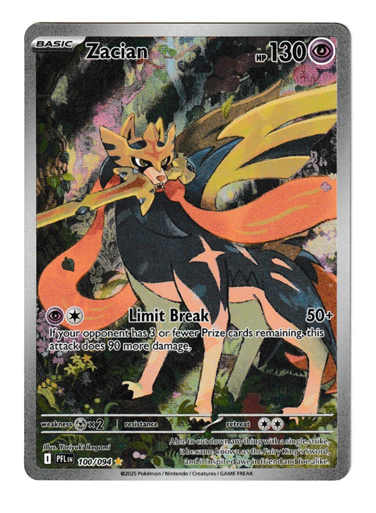 Zacian #100 - Pokémon Phantasmal Flames
