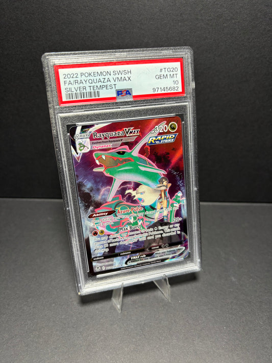 PSA 10 - Rayquaza VMAX #TG20 - Pokémon Silver Tempest